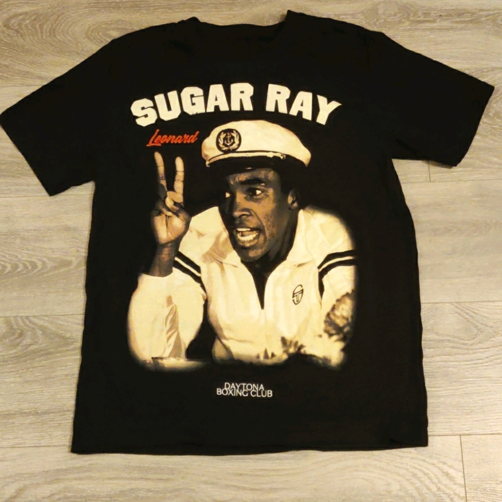Sugar Ray Leonard Black Tee
